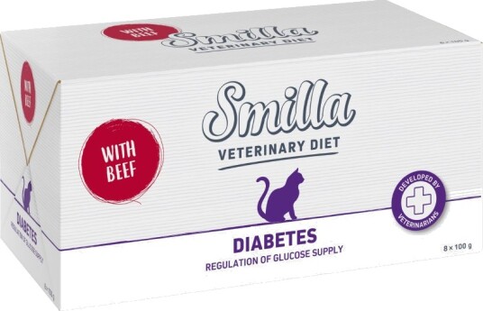 Smilla Veterinary Diet Våtfôr Veterinary Diet Diabetes Okse 8 X 100 G