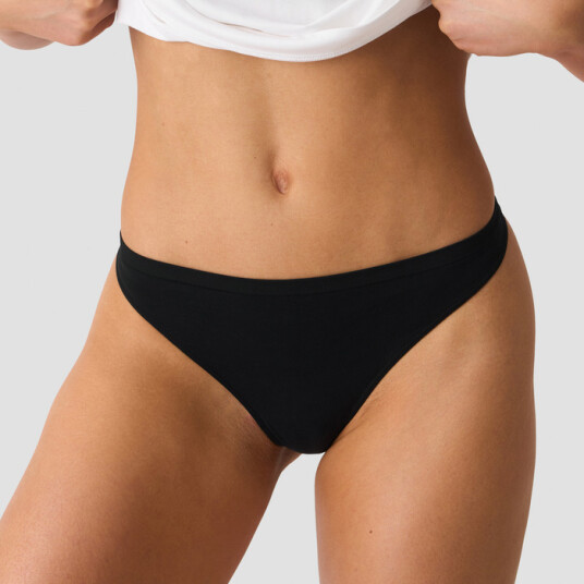 Smooth Seamless Stringtruse 2 pack Svart Medium