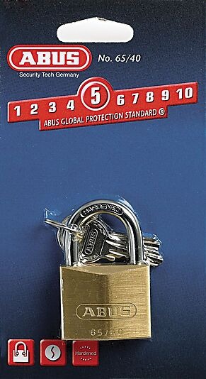 Abus hengelås 65/40 messing