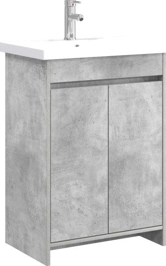 Baderomsinnredningssett Betonggrå 61 x 40 x 84,5 cm