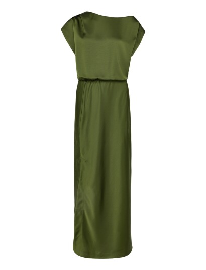 Dante6 Dante6 Epic Off Shoulder Satin Maxi Dress Green 40 Dante6 Dante6 Epic Off Shoulder Satin Maxi Dress Green 40