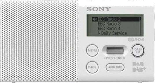 Sony XDR P1DBP DAB/DAB+/FM Mono Hvit Sony XDR P1DBP DAB/DAB+/FM Mono Hvit