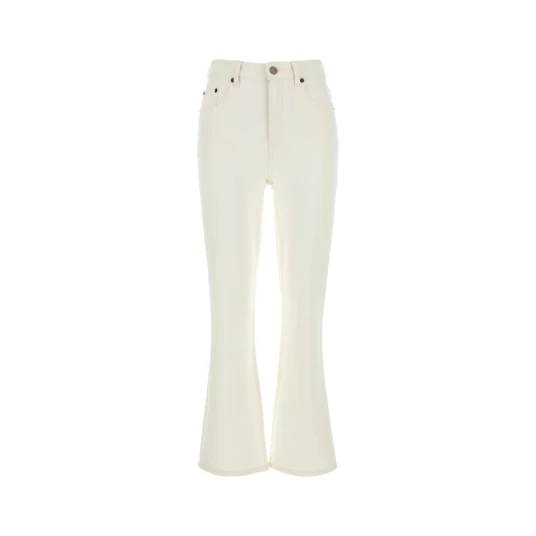 Tory Burch Dame Jeans Hvit W26,