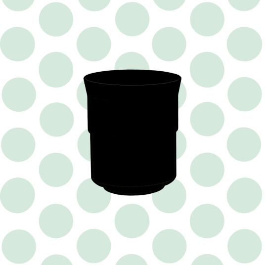 April Ceramic Cup - Black