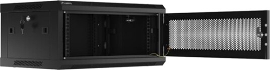 Lanberg Rack Skap Veggmonterbar Svart Ral 9004 4U 19"