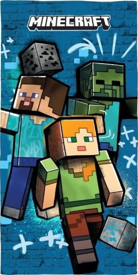 Minecraft Håndkle 70 X 140cm