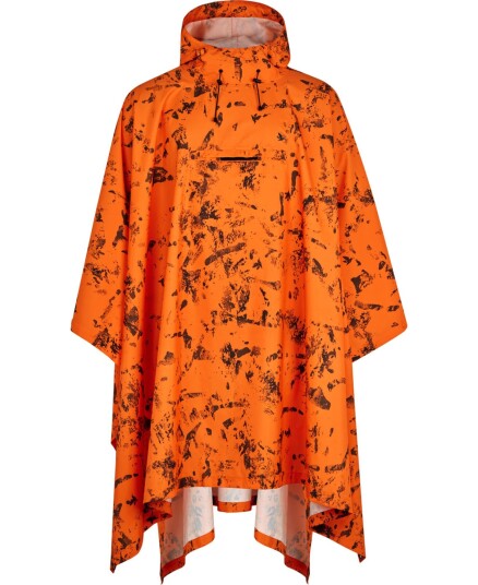 Seeland Taxus Camo Rain Poncho InVis orange blaze InVis orange blaze one_size