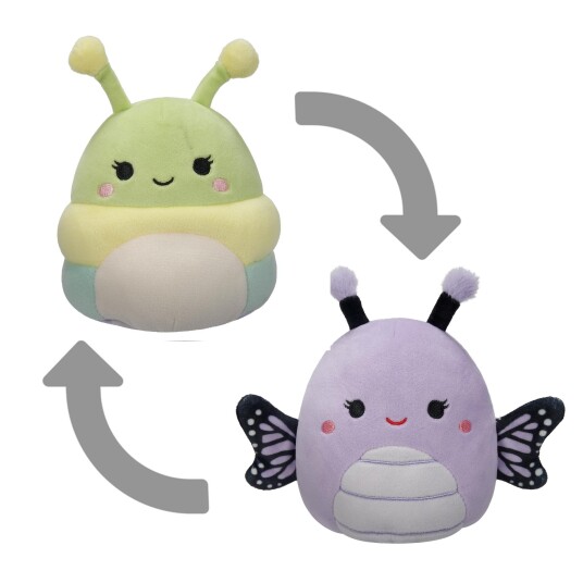 Squishmallows 13 cm P18 Plush Flip A Mallows Rutabaga and Bibiana