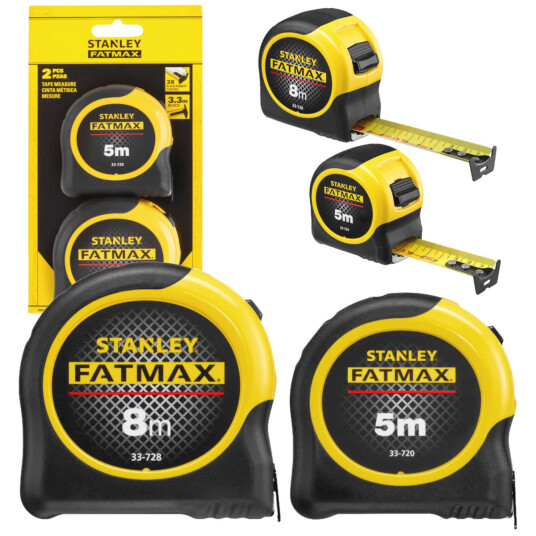Stanley FMHT31725 0 FatMax Målebåndsett 8m + 5m Stanley FMHT31725 0 FatMax Målebåndsett 8m + 5m
