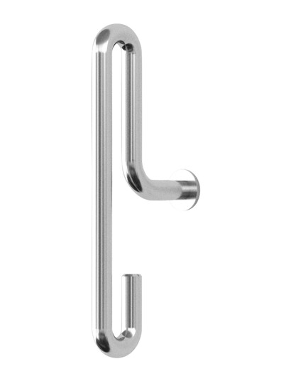 Moebe Wall Hook Stainless Steel Small X2 Silver Moebe Wall Hook Stainless Steel Small X2 Silver