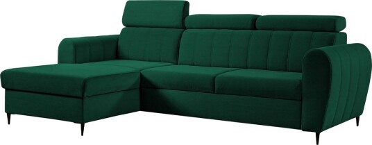 Hoffman Sofa med Sjeselong 3 seter   Grønn