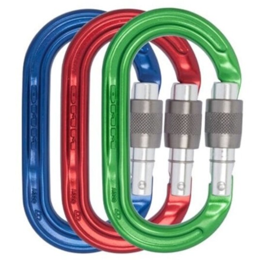 DMM Ultra O Screwgate 3-pack OneSize, Blue/Red/Green DMM Ultra O Screwgate 3-pack OneSize, Blue/Red/Green