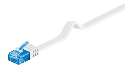 Pro LAN CAT 6A U/UTP Flat Nettverkskabel 20 m Hvit