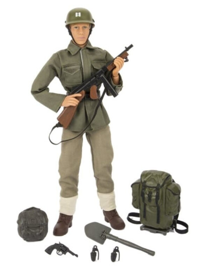 WW2 Allierte Infanterist Action Figur 30,5 cm med tilbehør