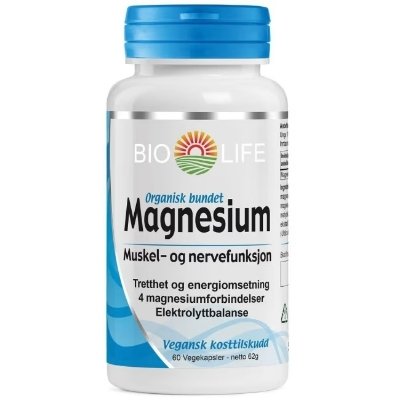 Bio life magnesium 60 kapsler Bio life magnesium 60 kapsler