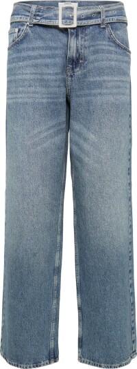Topshop Tsember Lr Belted Jeans Mb Dnm Blue 25 x 32