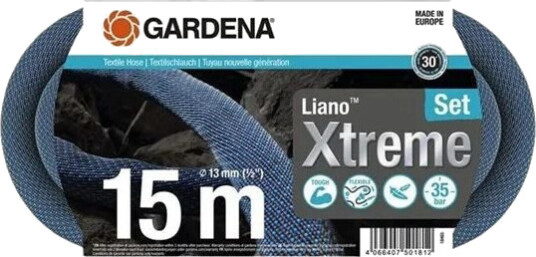 Gardena Liano Xtreme Textile Hose 15 m