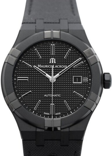 Maurice Lacroix Herreklokke AI6008 PVB01 330 1 Aikon Sort/Lær Ø42 mm