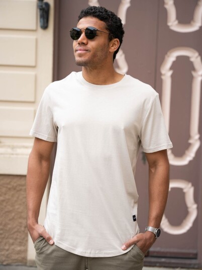 Only & Sons Matt Longy Short Sleeve Tee Beige S