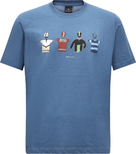PS Paul Smith Mens Reg Fit T Shirt Cycle Jersey"s   46E_INDIGO   L