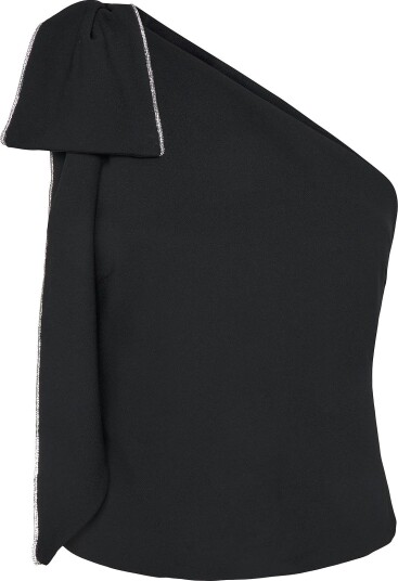 ROTATE One Shoulder Bow Top BLACK 42