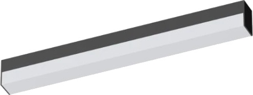 Opple Lighting Ledlinear Fiji L600 12W 830/840 Bl Rektangulær Hvit Polykarbonat Pc Ip44 I Ik02
