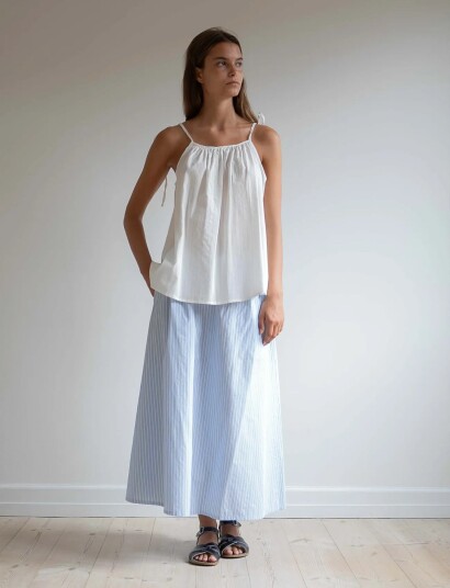 STUDIO FEDER Sia Top   Cream   L