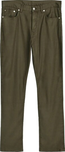 GANT Reg Cot/Linen Jeans Khaki green 38 x 32