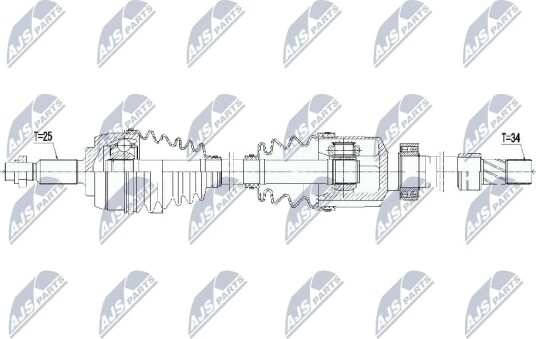Nty Drivaksel NTY NPW RE 058 Nty Drivaksel NTY NPW RE 058