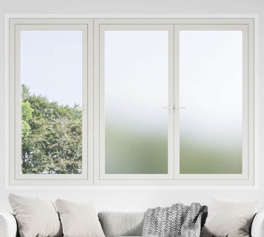  Vindusfilm frostet hvit PVC