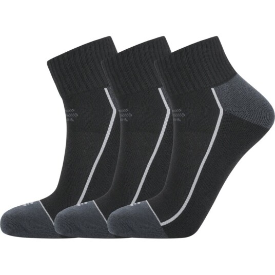 Endurance Avery Quarter 3-pack sokker Black 35-38 Endurance Avery Quarter 3-pack sokker Black 35-38