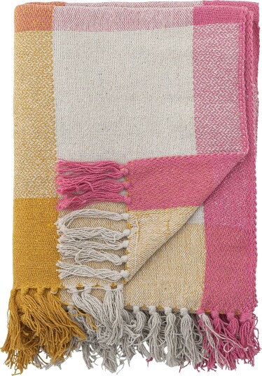 Bloomingville Hadley Throw Pink 160X130CM Bloomingville Hadley Throw Pink 160X130CM