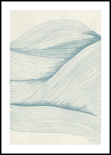 Ocean in lines 02 Plakat Plakat / 50x70cm Ocean in lines 02 Plakat Plakat / 50x70cm
