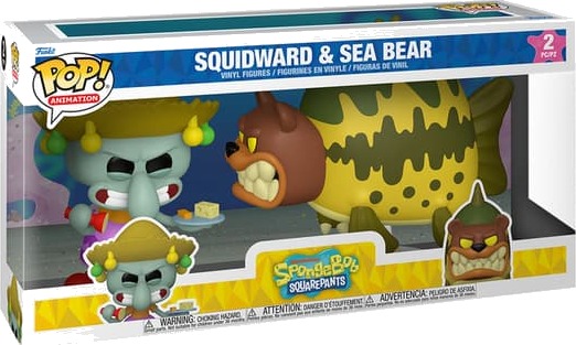 Funko POP! 2PK Figurer - SpongeBob, Squidward & Sea Bear
