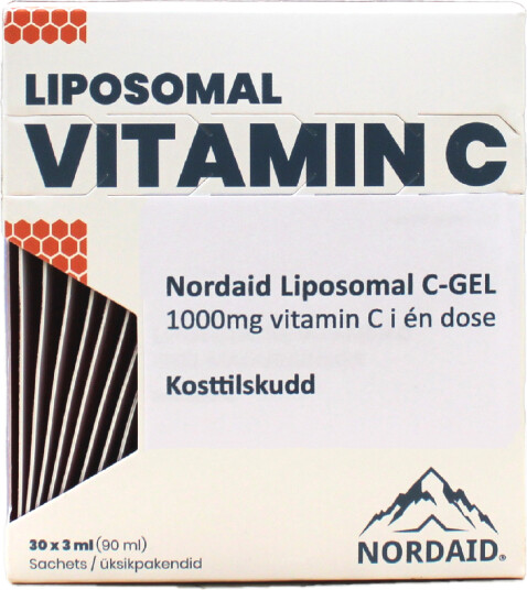 Nordaid Liposomal vitamin C 1000 mg i enkeltdoser 30x3 ml