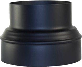 Røkrør overgang iv200 - uv150mm sort Røkrør overgang iv200 - uv150mm sort