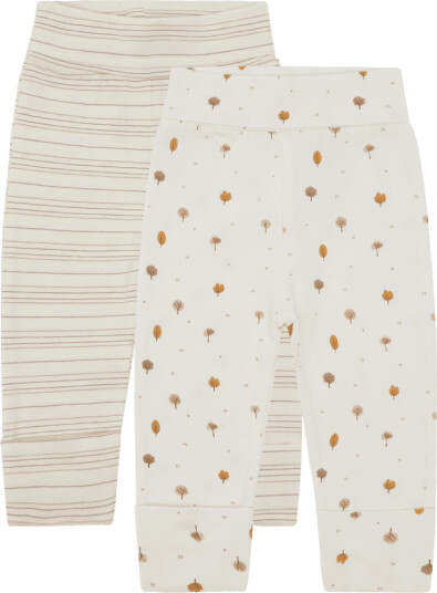 Hust And Claire Luca Leggings 2 Pak Snow White (74 / 9 mnd)