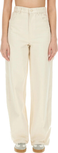 Max Mara Dame Bukser Beige M, Max Mara Dame Bukser Beige M,