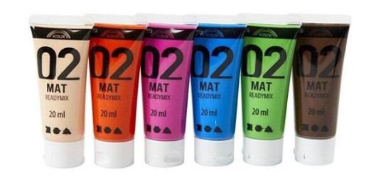 Creativ Company Acrylic Paint Different Colors 02 - Matt 6x20ml