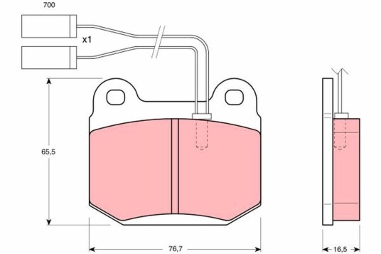 Bremseklosser TRW GDB364