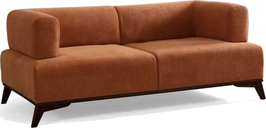 Malkiat Sofa 2 seter Oransje/Svart