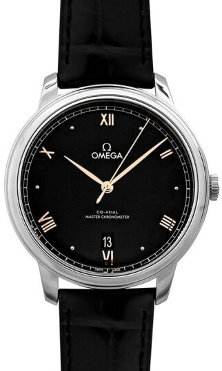 Omega Herreklokke 434.13.40.20.01.001 De Ville Prestige Sort/Lær Omega Herreklokke 434.13.40.20.01.001 De Ville Prestige Sort/Lær