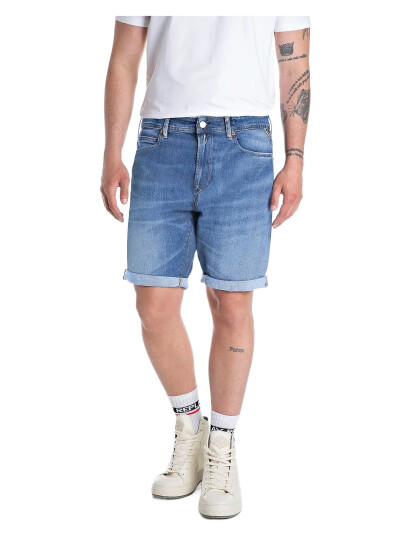 Replay Rbj.981 Short Shorts Tapered 573 Eco Plus - Blue - 29 Replay Rbj.981 Short Shorts Tapered 573 Eco Plus - Blue - 29