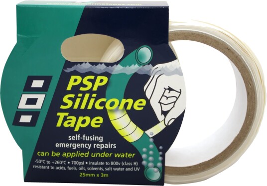 PSP Self Fusing Silikontape 25 mm hvit