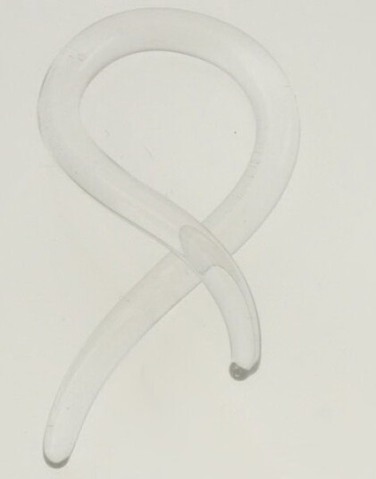 Utgått Loop Pyrex Gennomsiktig Piercing 3 mm