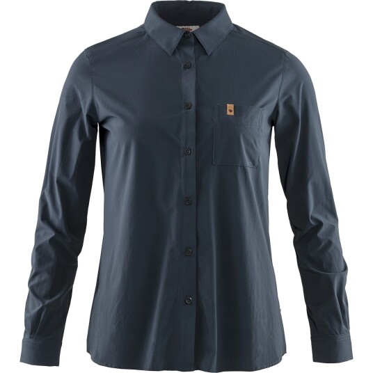 Fjällräven Women's Övik Lite Shirt Long Sleeve Navy M, Navy