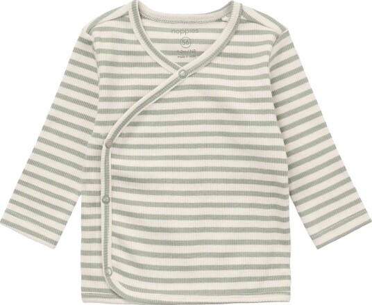 Noppies Top Ls Stripe ICEBERG GREEN 68 Noppies Top Ls Stripe ICEBERG GREEN 68