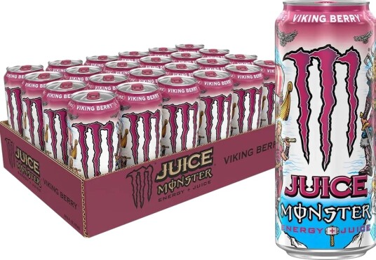 24 stk Monster Energy Viking Berry 473 ml USA Import   Hel Brett