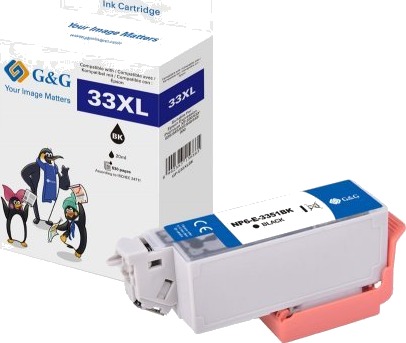 G&G Epson 33XL T3351 svart blekkpatron