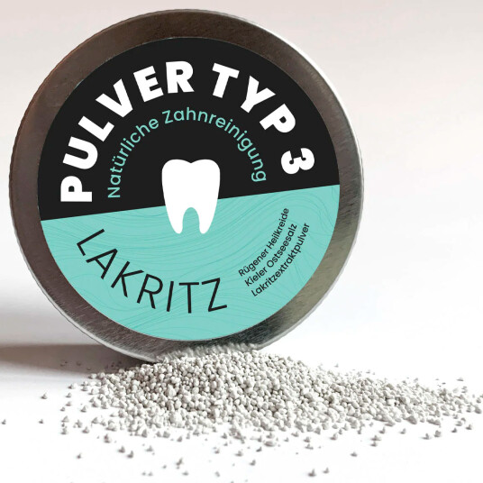 Naturlig tannkrem Powder Schettlers Type 3 lakris Naturlig tannkrem Powder Schettlers Type 3 lakris